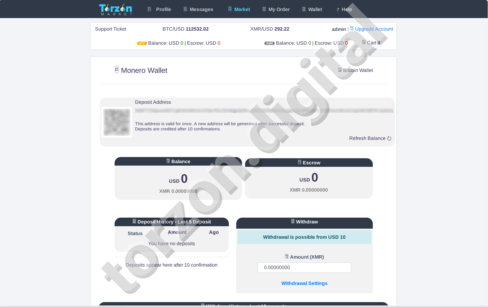Monero Wallet Torzon