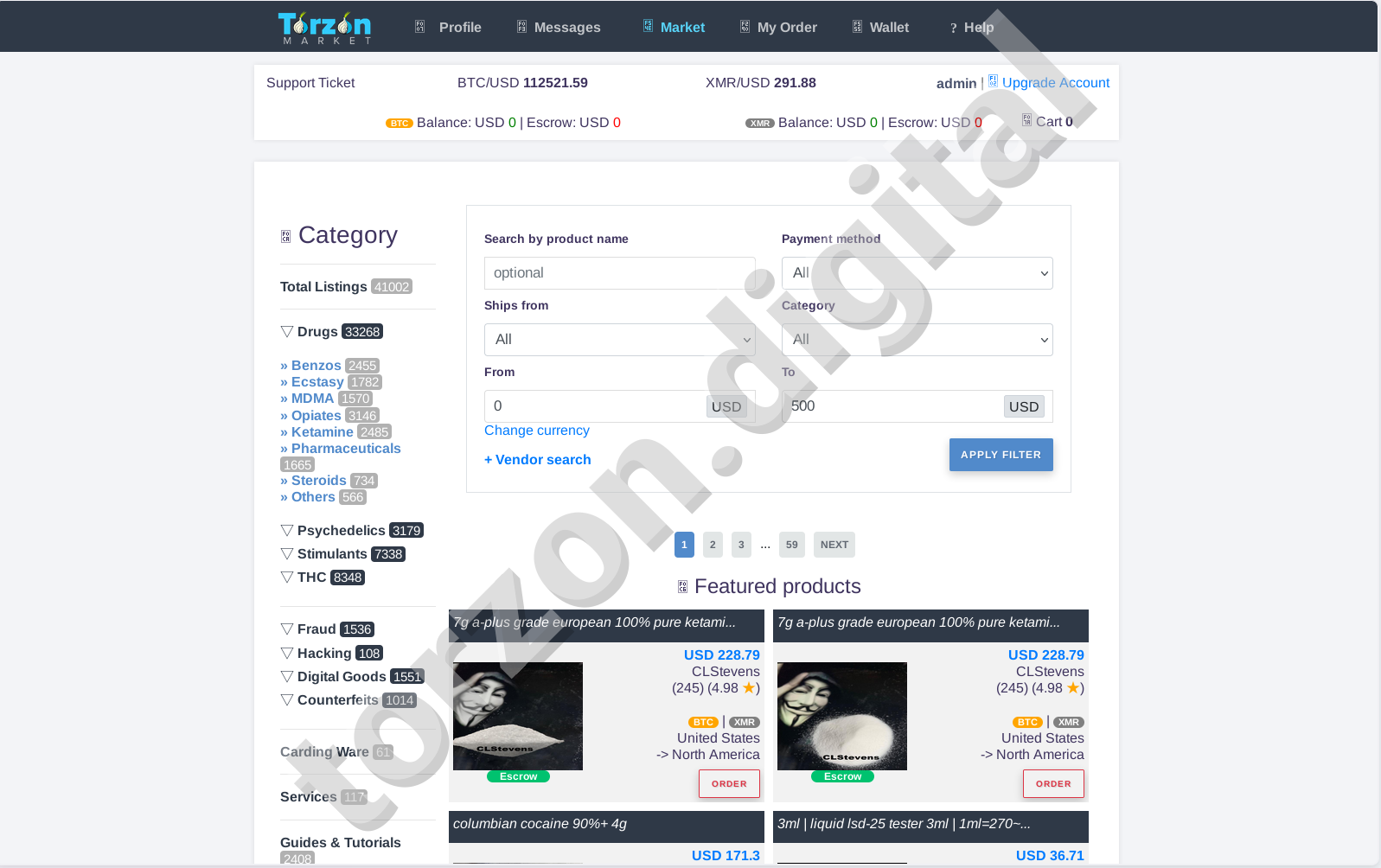 Torzon Market Products